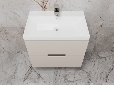 Тумба подвесная "Матис 70", Classic 70, (2 ящика), КРЕМ, ЭМАЛЬ, артикул ЛС-00002309