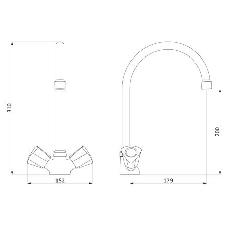 340000000 Object, смеситель для кухни, артикул 340000000