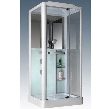 Душевая кабина Grossman GR-126 100x90 профиль Белый стекло прозрачное, артикул GR126