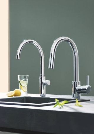 Вертикальный вентиль GROHE Blue Pure Mono, с функцией фильтрации, хром, (119710)