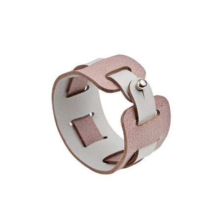 ADJ Кольцо для салфеток Bottega, D5 см., цвет: пепельная роза/устричный, артикул 010.B.07/02