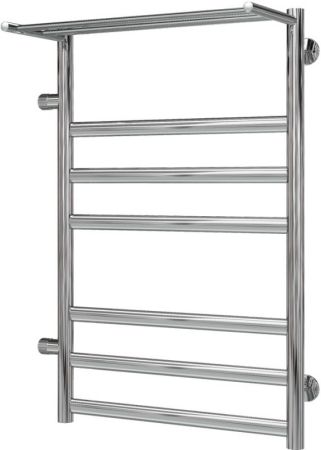 Водяной полотенцесушитель Terminus Хендрикс П7 500x796 4630080268449 с полкой Хром с боковым подключением слева 500