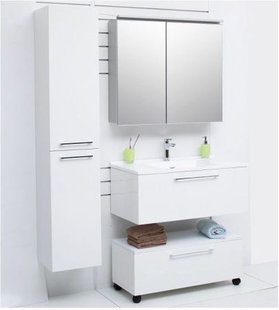 Шкаф-пенал De Aqua Тока 1S БК 30 L белый, артикул 00167358