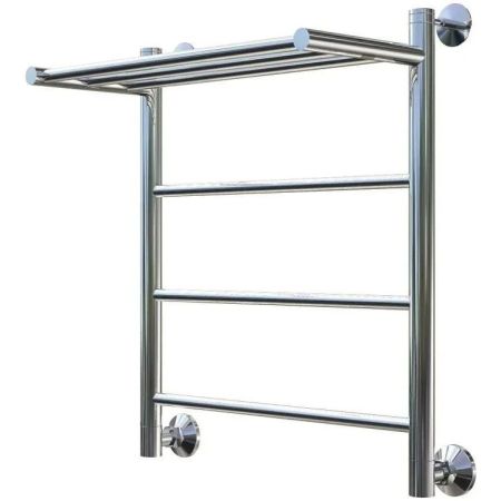 Водяной полотенцесушитель Тругор Аспект 1 П НП 60x50 с полкой Хром, артикул Аспект1/нп6050П