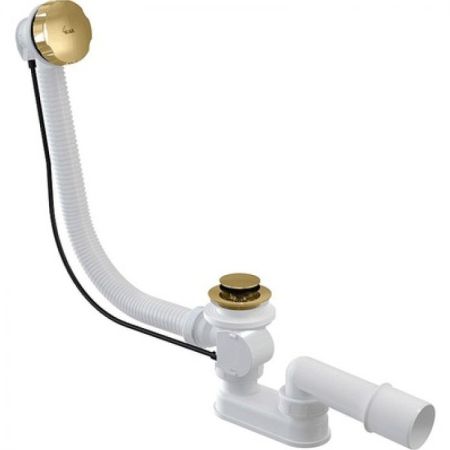 Слив-перелив Alcaplast A55GOLD-100 полуавтомат Золото