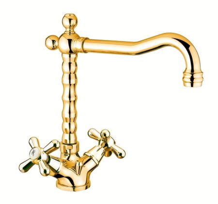 Смеситель для раковины Webert Armony AM700302010, золото, артикул AM700302010