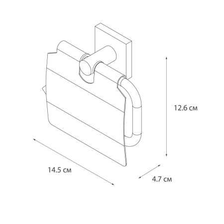 Держатель для туалетной бумаги FIXSEN LUX CHROME FX-15010, хром, артикул FX-15010