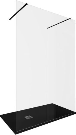 Душевая перегородка Allen Brau Infinity 2 140 3.21051.BBA черный браш, артикул 3.21051.BBA