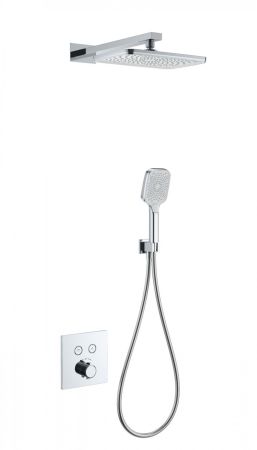 Душевая система с термостатом встраиваемая WONZON & WOGHAND, Хром (WW-D2017-B-CR), артикул WW-D2017-B-CR