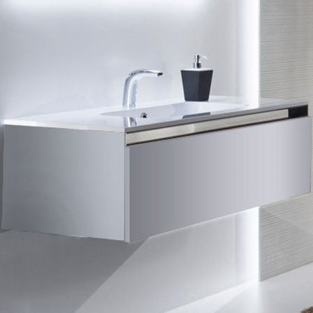 Тумба с раковиной SanVit Кубэ-1 60 kkube1060 в цвете Ral подвесная Белый глянец, артикул kkube1060