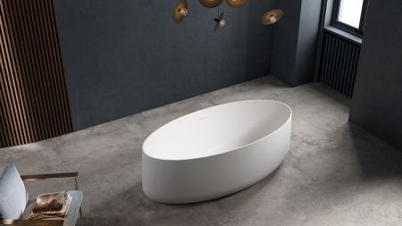 Zenon Elipse, акриловая ванна овальной формы, 176x81xh58 см, цвет белый матовый, артикул 4000.000.000.000.39660
