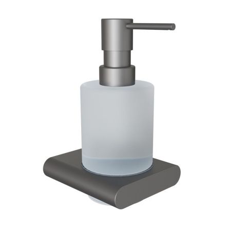 Дозатор жидкого мыла Knotlor LD101GM, оружейная сталь, артикул LD101GM