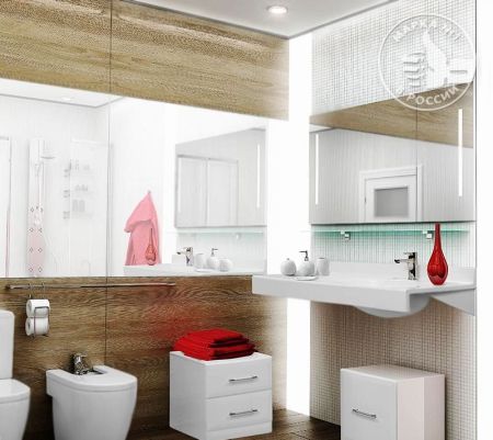 Раковина Акватон Отель 3 120 Белая L, артикул 1A70093NOT01L