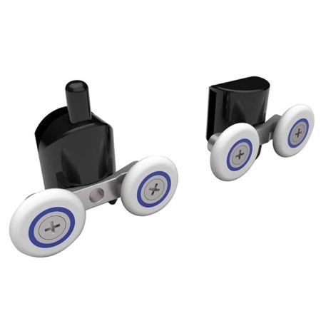 Душевой уголок Black&White Stellar Wind S801-900x900 радиальный профиль Блеск серебра стекло прозрачное, артикул 8019090