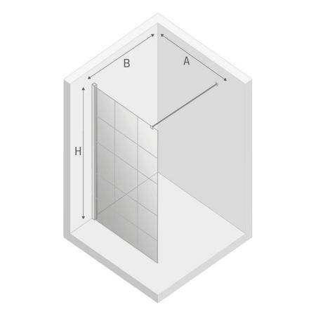 Душевое ограждение NEW TRENDY NEW MODUS BLACK 100x200 EXK-0103 (черный), артикул EXK-0103