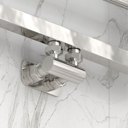 Модуль, Сунержа, угловой EU50, для водяных полотенцесушителей, ширина,мм-100, глубина,мм-74, высота,мм-82, присоединение-2 х НР G 1/2" / 2 х НГ G 3/4", материал-нержавеющая сталь, цвет-золото матовое, артикул 032-1536-1234