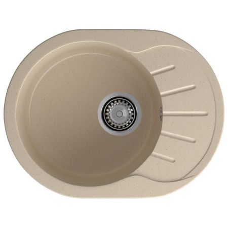 Кухонная мойка GranFest RONDO 580L, кашемир, артикул R-580L кашемир