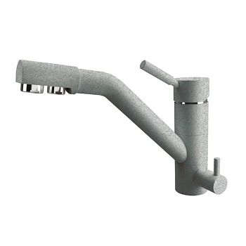 Смеситель для кухни с подключением фильтра Dr. Gans Дуэт 339.07L.2123.409, базальт