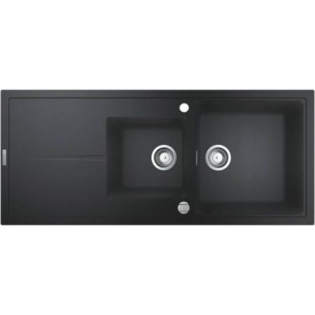 Мойка GROHE K400 с 1,5 чашей, черный гранит (31643AP0)