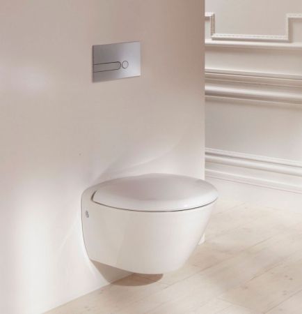 Комплект унитаза с инсталляцией Jacob Delafon Presquile E21743RU-00 с сиденьем Микролифт и клавишей смыва Хром, артикул E21743RU-00