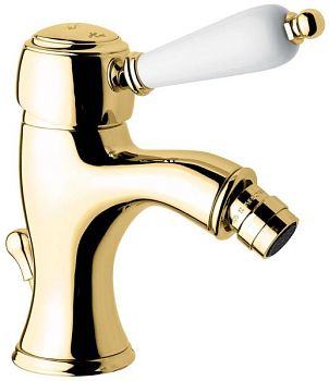 Emmevi Laguna, однорычажный смеситель для биде с донным клапаном, цвет золото