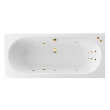 Ванна EXCELLENT Oceana 160x75 "LINE" (золото), артикул WAEX.OCE16.LINE.GL