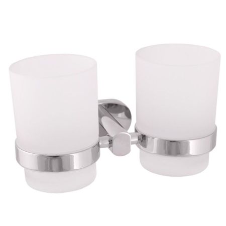 Стакан для ванной комнаты двойной Rav Slezak YUKON YUA0202, хром, артикул YUA0202