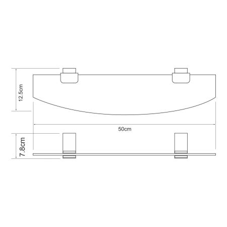 Abens K-3224 Полка стеклянная