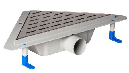 Душевая перегородка Ambassador Walk-in 15031108-ST18, свободный вход, линейный трап,120х25