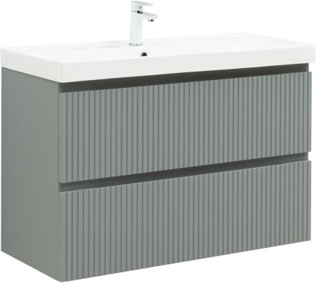 Тумба под раковину Aquanet Джейн (Flat) 100 мисти грин, артикул 00335436