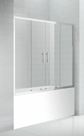 Душевая шторка на ванну CEZARES ECO-O-VF-2, артикул ECO-O-VF-2-170/145-P-Cr