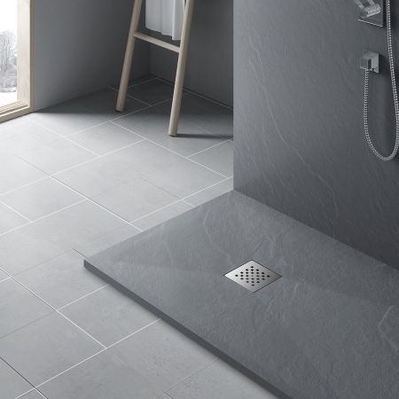 Душевые поддоны Vincea Поддон для душа из искусственного камня VST-4SR1012G,1200*1000*25, серый,, артикул VST-4SR1012G