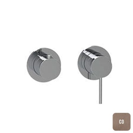 ALMAR Внешняя часть однорычажного смесителя с переключателем на 2-3 положения, цвет Copper Brushed PVD, артикул E180141.CO