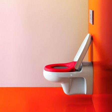 LAUFEN Florakids Сиденье для унитаза 8.2003.1, цвет белый/красный softclose, артикул 8.9103.1.062.000.1