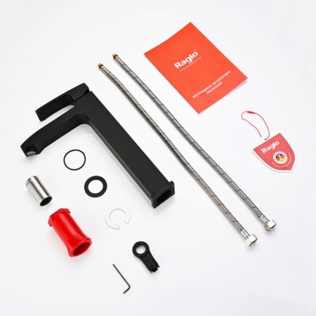 Смеситель для раковины Raglo R01.15.06, черный