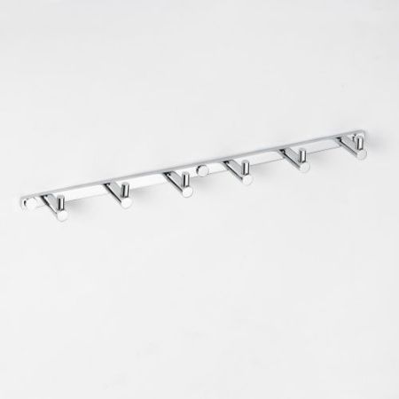 Планка OMEGA с 6 крючками,хром,410*25*40мм, артикул 104606112