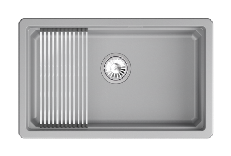 Кухонная мойка GRANULA кварц (7303iU, АЛЮМИНИУМ), артикул 7303iU, АЛЮМИНИУМ