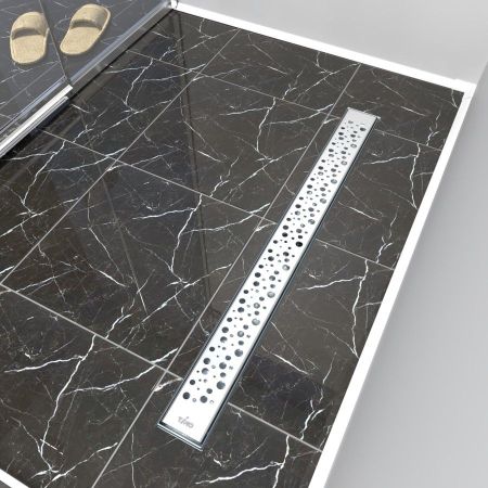 Душевой лоток TIMO Drain Protect DP20800-DR20800, сатин, артикул DP20800-DR20800