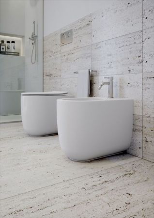 Olympia Milady, напольный безободковый унитаз 52x37xh42 см, цвет белый глянцевый, артикул MIL110301