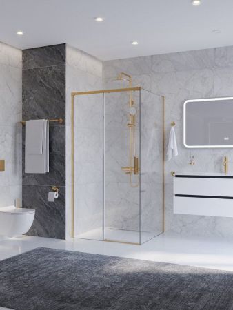 Душевой уголок CEZARES PLANE-AH-1 арт. PLANE-AH-1-140/100-C-CR, артикул PLANE-AH-1-140/100-C-CR