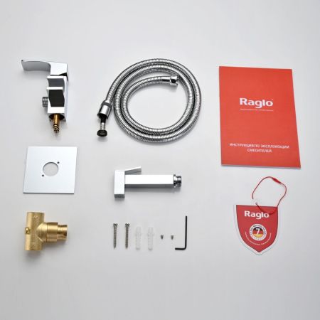 Гигиенический душ со смесителем  Raglo R01.52, хром, артикул R01.52