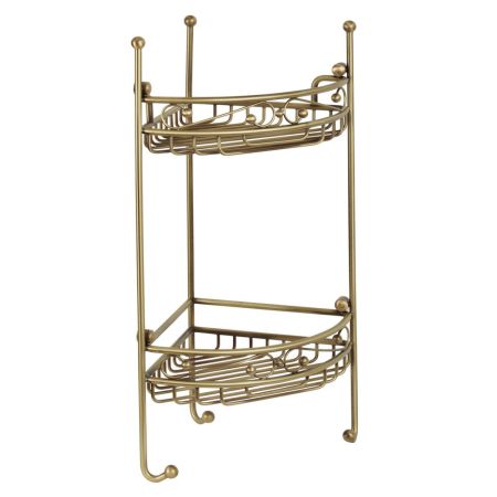 COMPLEMENTI Решетка угловая ажурная, двойная L21xP21xH53 см, бронза, артикул 22936