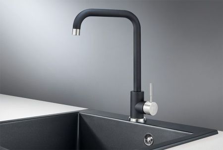 Смеситель для кухни GRANULA (ST-4033, ШВАРЦ), артикул ST-4033, ШВАРЦ