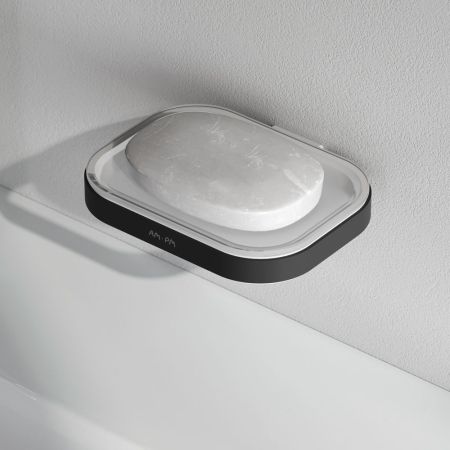 A8F34222 Func Стеклянная мыльница с настенным держателем, черный, артикул A8F34222