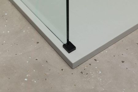 Душевая перегородка Allen Brau Infinity 1 80 3.21003.BBA черный браш, артикул 3.21003.BBA