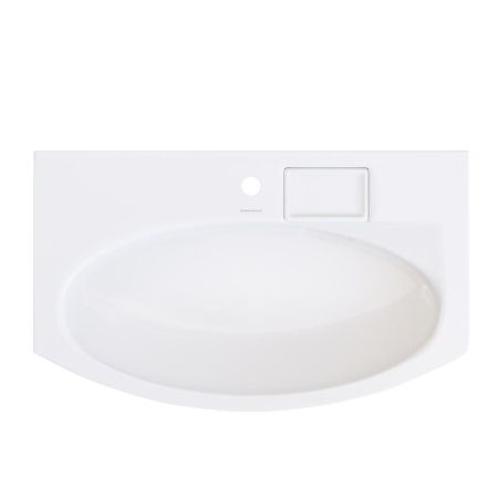 Раковина RIVA мебельная с крепежом 80, белая глянцевая, артикул RV.wb.80