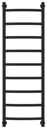 Полотенцесушитель водяной "ГАЛАНТ+" 1200х400 (Матовый Чёрный), артикул 31-0200-1240