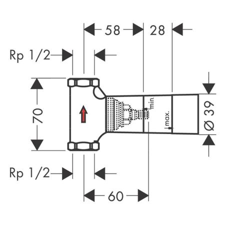 Внутренняя часть, Hansgrohe, назначение-для вентиля, стандарт подвода воды-1/2", не окрашен, артикул 15974180