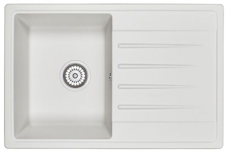 Кухонная мойка GRANULA Standart (7602, БЕЛЫЙ), артикул 7602, БЕЛЫЙ
