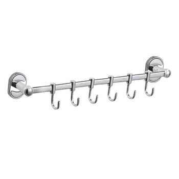 Планка с крючками для полотенец D-Lin D289700-6, хром